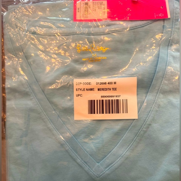 Lilly Pulitzer NWT Meredith Tee Medium Celestial Blue - Picture 1 of 2